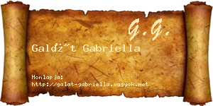Galát Gabriella névjegykártya
